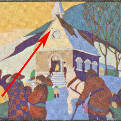 Christmas Morning - Pigeon Hole In Loft Canada Postage Stamp | Christmas