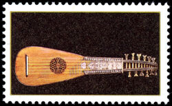 Antique Instruments - Printed On Gum Side - Missing Inscriptions - Untagged Canada Postage Stamp