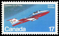 Canadair CL-41 Tutor - DF Canada Postage Stamp | Canadian Aircraft, Transport and Training Aircraft