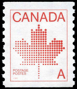 Maple Leaf - Horizontal Imperforate - LF Canada Postage Stamp | Maple Leaf