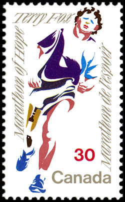 Terry Fox, Marathon Of Hope - DF Canada Postage Stamp