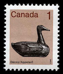 Decoy - N Apostrophe T Canada Postage Stamp | Heritage Artifacts