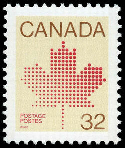 Maple Leaf - Plate 1 - LF Canada Postage Stamp | Maple Leaf