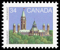Parliament - Booklet Single - Full Perf Canada Postage Stamp | Parliament Buildings