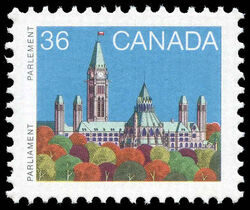 Parliament Buildings - Booklet Single - Full Perf Canada Postage Stamp