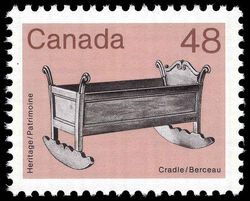Cradle - Clark Paper - Plate 2 Canada Postage Stamp | Heritage Artifacts