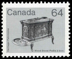 Wood Stove - Plate 2 Canada Postage Stamp | Heritage Artifacts