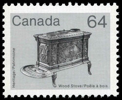 Wood Stove - DF Canada Postage Stamp | Heritage Artifacts