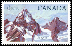 Glacier - Plate 2 - Harrison Paper Canada Postage Stamp | National Parks