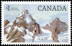 Glacier - Plate 1 - Harrison Paper Canada Postage Stamp | National Parks