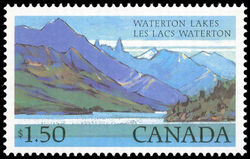 Waterton Lakes - LF - Beacon On Mountain Canada Postage Stamp | National Parks