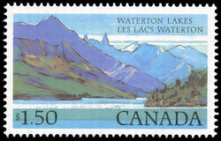 Waterton Lakes - LF - Without Beacon On Mountain Canada Postage Stamp | National Parks