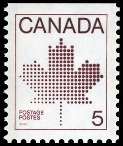 Maple Leaf - Purple - Booklet Single - Coated Paper Canada Postage Stamp | Maple Leaf