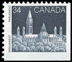 Parliament - Slate Blue - Rolland Paper Canada Postage Stamp | Parliament Buildings