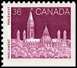 Parliament - Lilac Rose - Booklet Single - Coated Paper Canada Postage Stamp | Parliament Buildings