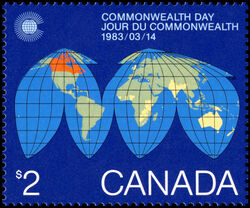 Commonwealth Day, 1983/03/14 - NF Canada Postage Stamp