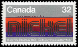 Nickel, Discovery At Sudbury, 1883 - F / FL Canada Postage Stamp