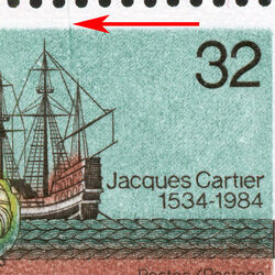 Jacques Cartier, 1534-1984 - Green Anchor Line Canada Postage Stamp