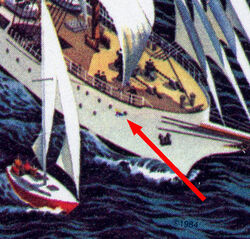 Tall Ships Visit, 1984 - Double Anchor Hole Canada Postage Stamp