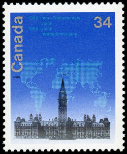 Inter-Parliamentary Union, 1985 - LF / LF Canada Postage Stamp