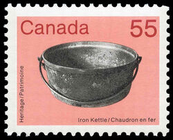 Iron Kettle - MF Canada Postage Stamp | Heritage Artifacts