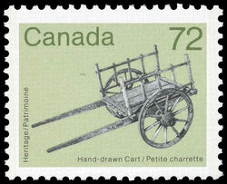 Hand-drawn Cart - NF Canada Postage Stamp | Heritage Artifacts