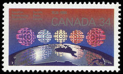 Canadian Broadcasting Corporation, 1936-1986 - HB Canada Postage Stamp