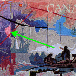Hudson Bay Discovered - Pink Print Flaw Canada Postage Stamp | Exploration of Canada, Discoverers