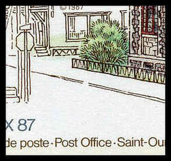 Post Office, Saint-Ours, J0G 1P0 - Broken Sidewalk Canada Postage Stamp | CAPEX 87