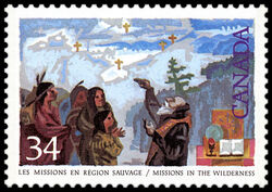 Missions In The Wilderness - MF / DF Canada Postage Stamp | Exploration of Canada, Investigators