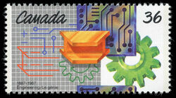 Engineering, 1887-1987 - DF Canada Postage Stamp