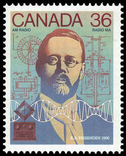 AM Radio, R.A. Fessenden, 1900 - DF Canada Postage Stamp | Canada Day - Science and Technology, Canadian Innovations in Communications