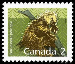 Porcupine - Coated Papers Canada Postage Stamp | Small Canadian Mammals