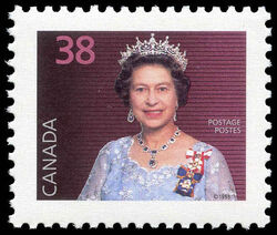 Queen Elizabeth II - Red - Booklet Single - Full Perf Canada Postage Stamp | Queen Elizabeth