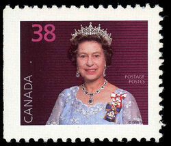 Queen Elizabeth II - Red - Booklet Single Canada Postage Stamp | Queen Elizabeth