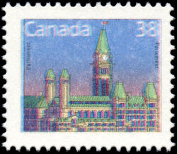 Parliament - Printed On Gum Side Canada Postage Stamp | Parliament Buildings
