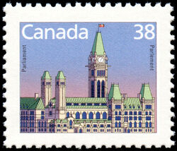 Parliament - Peterborough Paper Canada Postage Stamp | Parliament Buildings