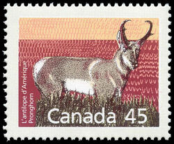 Pronghorn - Perf 13.1 Canada Postage Stamp | Canadian Mammals
