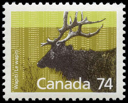 Wapiti - Rolland Paper Canada Postage Stamp | Canadian Mammals