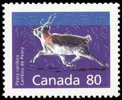 Peary Caribou - Booklet Single - Full Perf - Perf 12.5 X 13.1 Canada Postage Stamp | Canadian Mammals