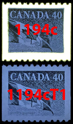 The Flag - Blue - Horizontal Imperforate - Untagged Error Canada Postage Stamp | Canadian Flag