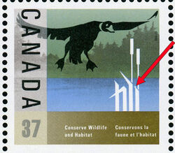 Duck - Bug On Leaf Canada Postage Stamp | Conserve Wildlife Habitat