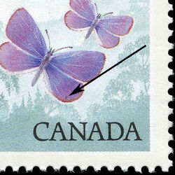 Northern Blue - Blemish On Wing Canada Postage Stamp | Butterflies of Canada