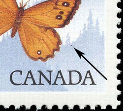 Macoun's Arctic - Black Fly Canada Postage Stamp | Butterflies of Canada