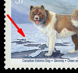 Canadian Eskimo Dog, Qimmiq - Icicle In The Snow Canada Postage Stamp | Dogs of Canada
