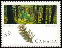Coast Forest - Peterborough Paper Canada Postage Stamp | Canadian Forests
