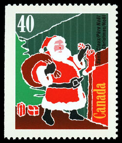 Santa Claus - Booklet Single Canada Postage Stamp | Christmas, Christmas Personages