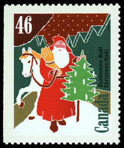 Bonhomme Noel - Booklet Single Canada Postage Stamp | Christmas, Christmas Personages