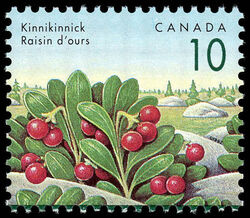 Kinnikinnick - Blue Thread Canada Postage Stamp | Edible Berries