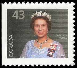 Queen Elizabeth II - Grey - Booklet Single Canada Postage Stamp | Queen Elizabeth
